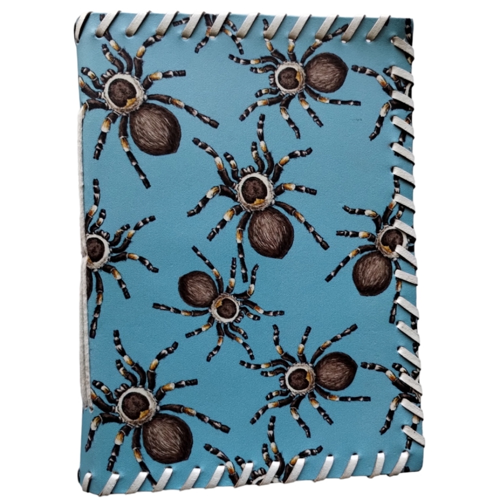 Tarantula print handbound notebook